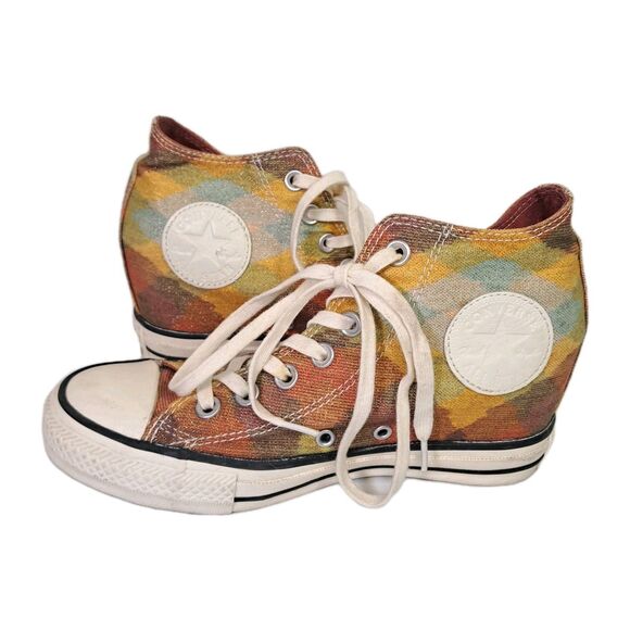 Converse x Missoni Chuck Taylor All Star Lux Mid Hidden Wedge Shoes Womens 7.5 - Picture 7 of 9